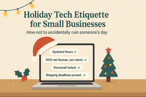 Holiday Tech Etiquette For Small Businesses (Or: How Not To Accidentally Ruin Someone’s Day)