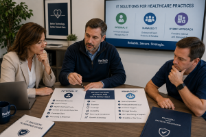 Should a Healthcare Practice Hire Internal IT or Outsource Managed IT? A 6-Factor Decision Framework