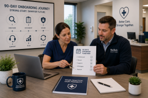 What Happens During the First 90 Days with a New Managed IT Provider for a Healthcare Practice? A 6-Phase Onboarding Framework