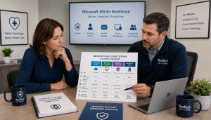 Which Microsoft 365 License Is Best for a Healthcare Practice? A 4-Option Comparison